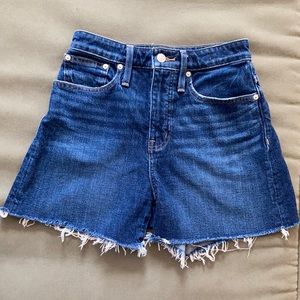 Madewell curvy high rise shorts